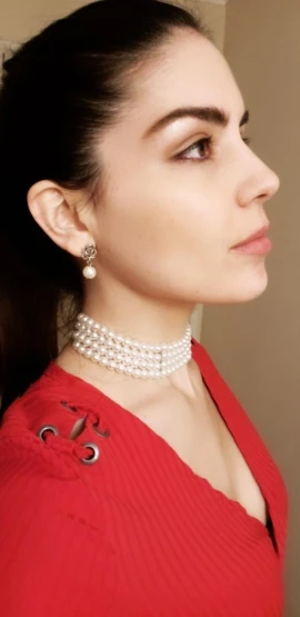 

2020 Fashion Jewelry Multi Layer Chains Imitation Pearl Necklaces For Women Party Wedding Bride Necklace Collar Choker brincos