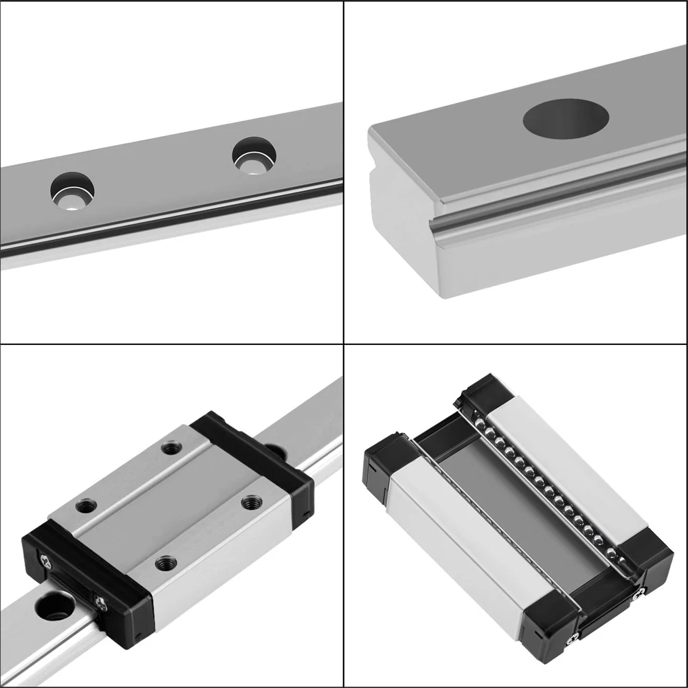 

Linear Rail Guide MGN12H300MM Slide Rail Guide Bearing Block Kit Guideway Rail Bearing Sliding Block for 3D Printer CNC Machine