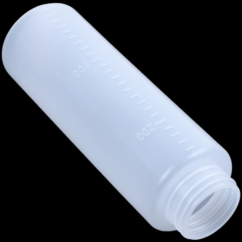 Модный 180cc белый пластиковый бутылочный диспенсер для соусов с насадкой |