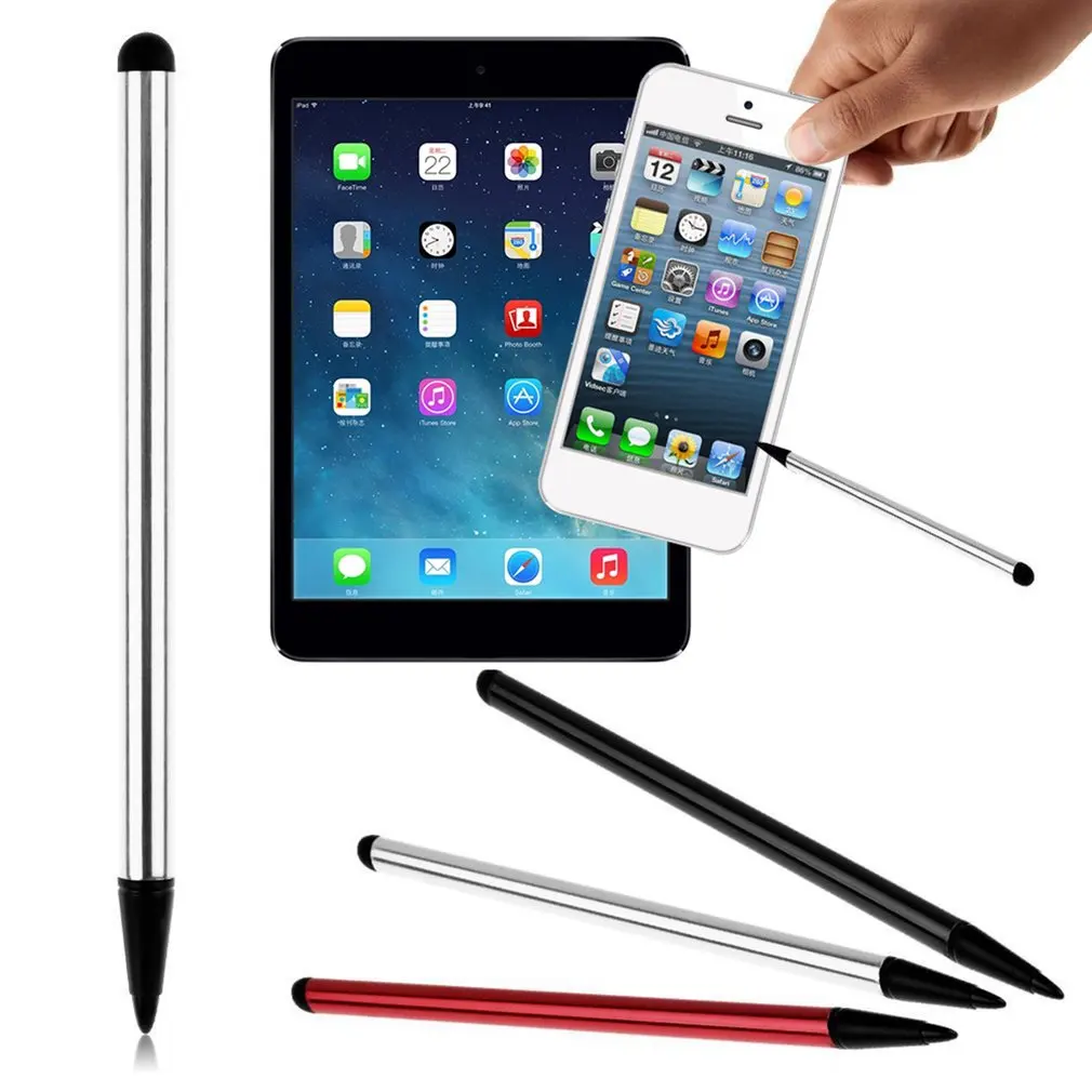 3pcs Mobile Phone Compatibility Touch Screen Stylus Ballpoint Metal Handwriting Pen Suitable For iPhone Samsung Tablet Phone