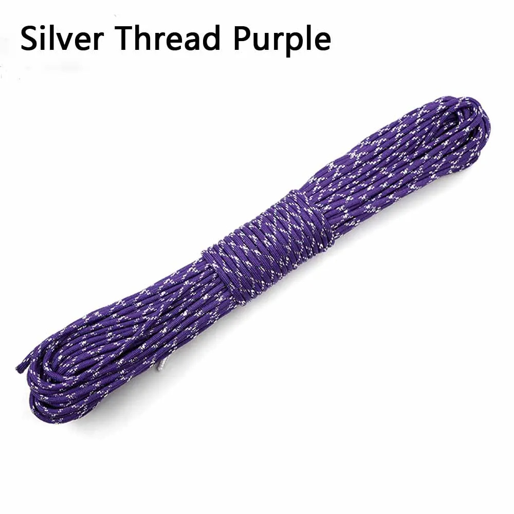 1pcs Christmas Series 550 Paracord Parachute Cord Lanyard Mil Spec Type III 7 Strand Core 100 FT Gift |