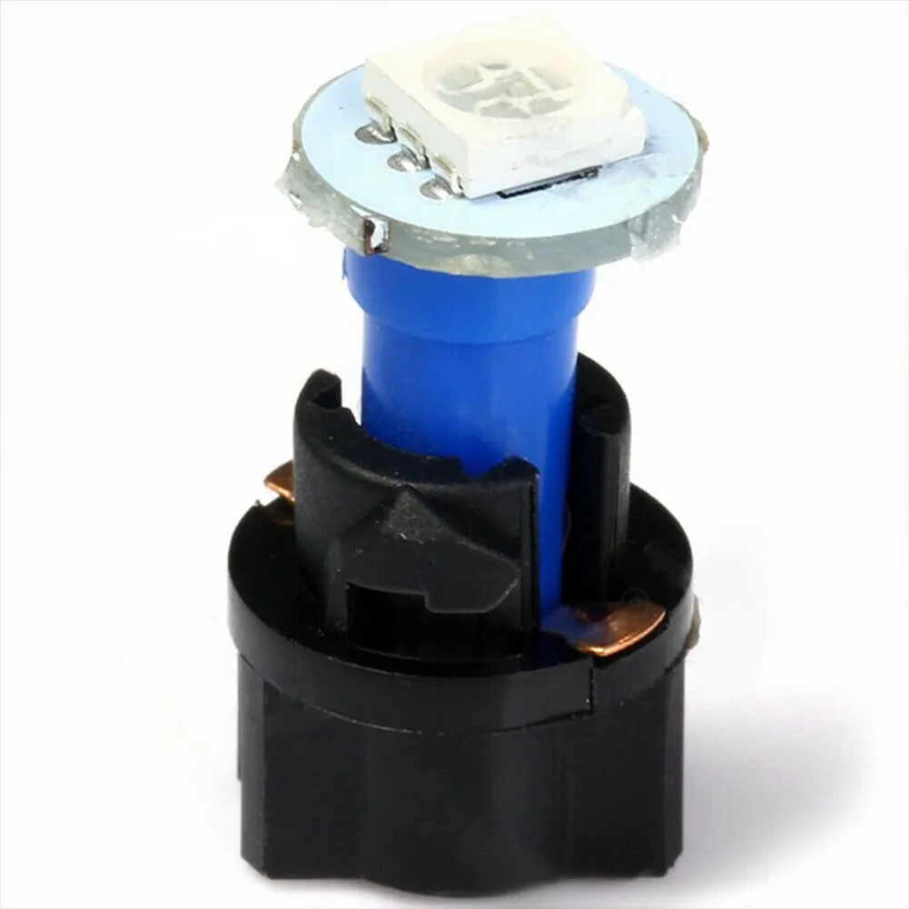 

10x LED Car Instrument Panel Light 5050 Blue Bulbs DC 12V Dash Lamp Socket