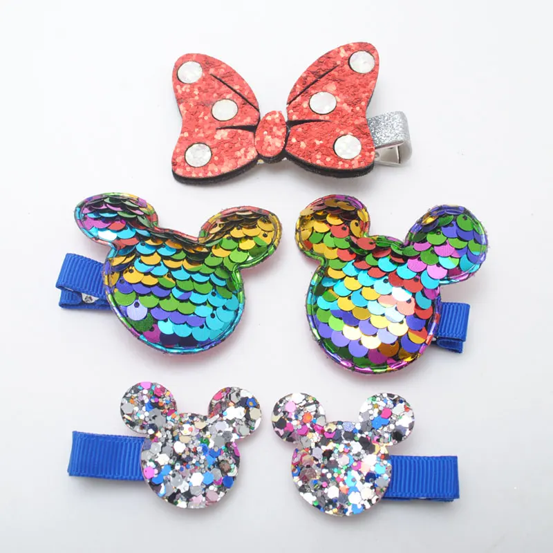 5 шт./лот набор аксессуаров для волос с Микки Маусом банты и заколки кошачьи ушки