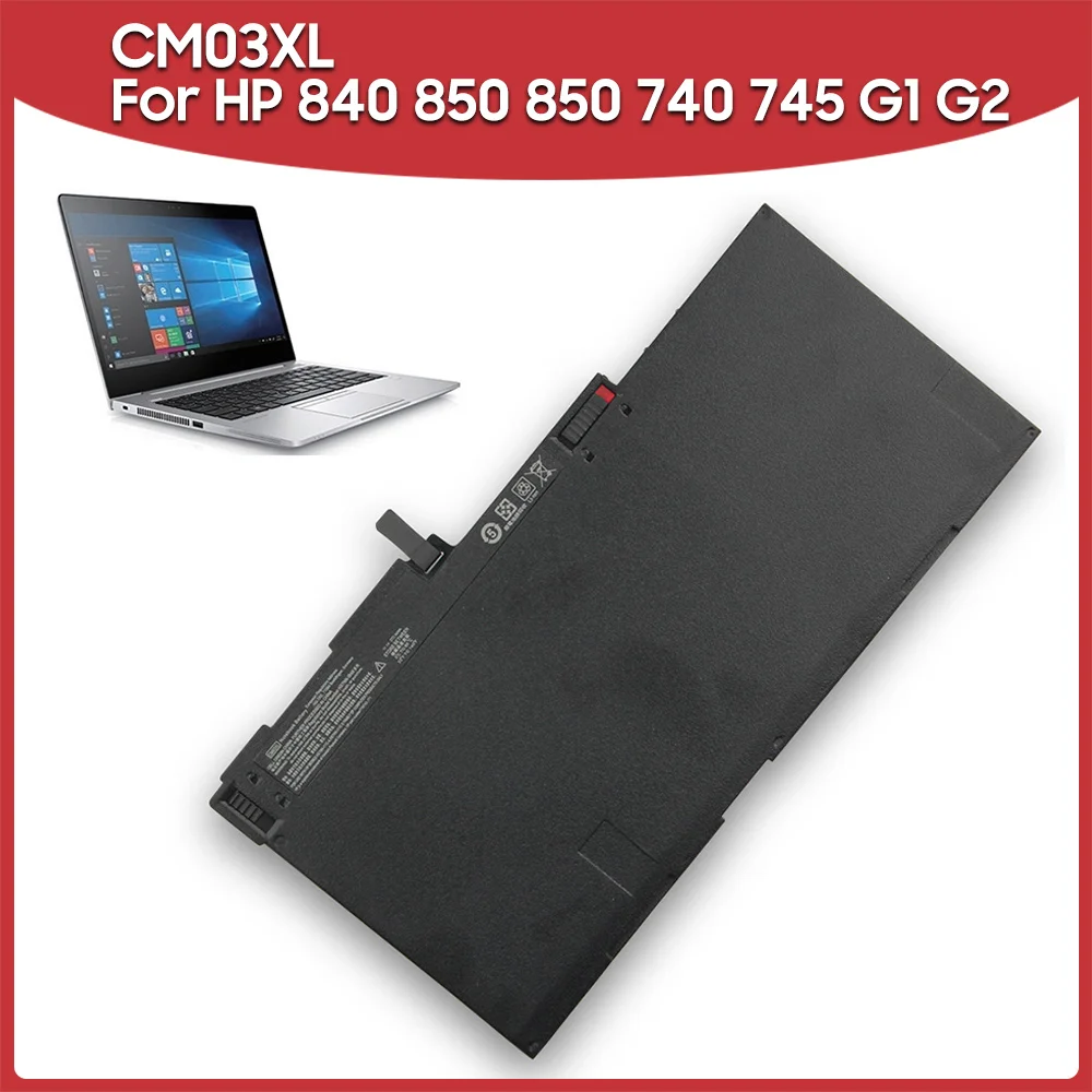 Оригинальный сменный аккумулятор 50 Втч CM03XL для ноутбука HP ELITEBOOK 840 850 740 745 G1 G2 |