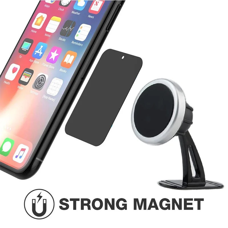 

Telescopic Dashboard Car Phone Holder For iPhone X 8 Car Windshield Mount Magnetic Mobile Phone Holder Magnet Stand Smartphone