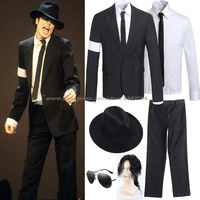 mj michael jackson suit coat jacket dangerous armband suit outfit white shirt prefromance outerwear party cosplay costume prop