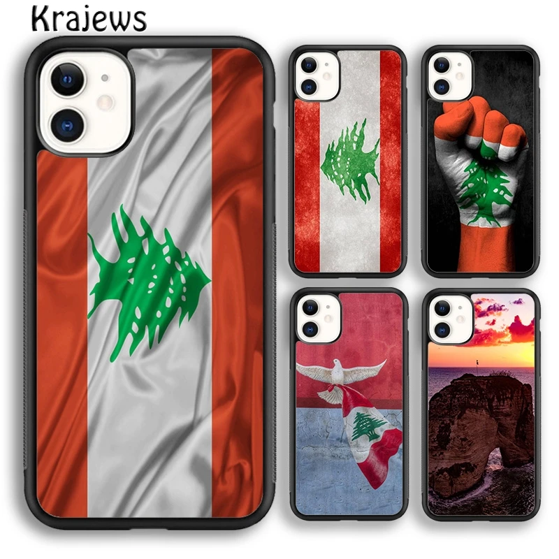 Мягкий чехол krajew с ливанским флагом для телефона, чехол для iPhone 14 5 SE 6s 7 8 plus X XR XS 11 12 13 pro max Samsung Galaxy S21 S22 ultra
