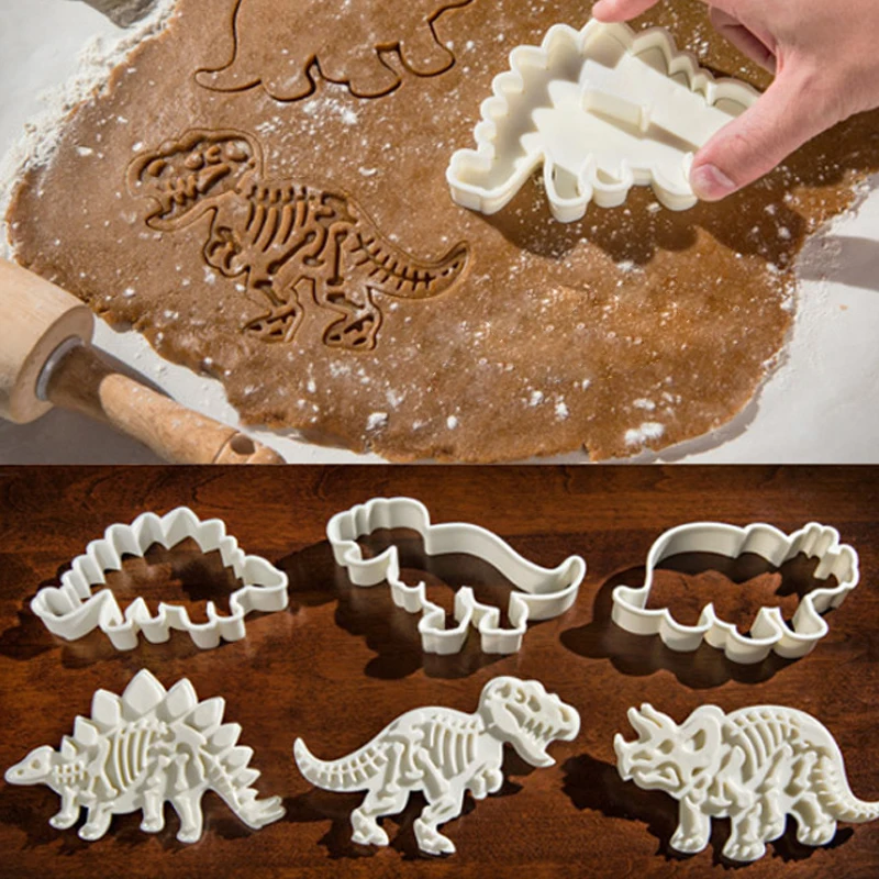 

3 шт., форма для выпечки «динозавр»