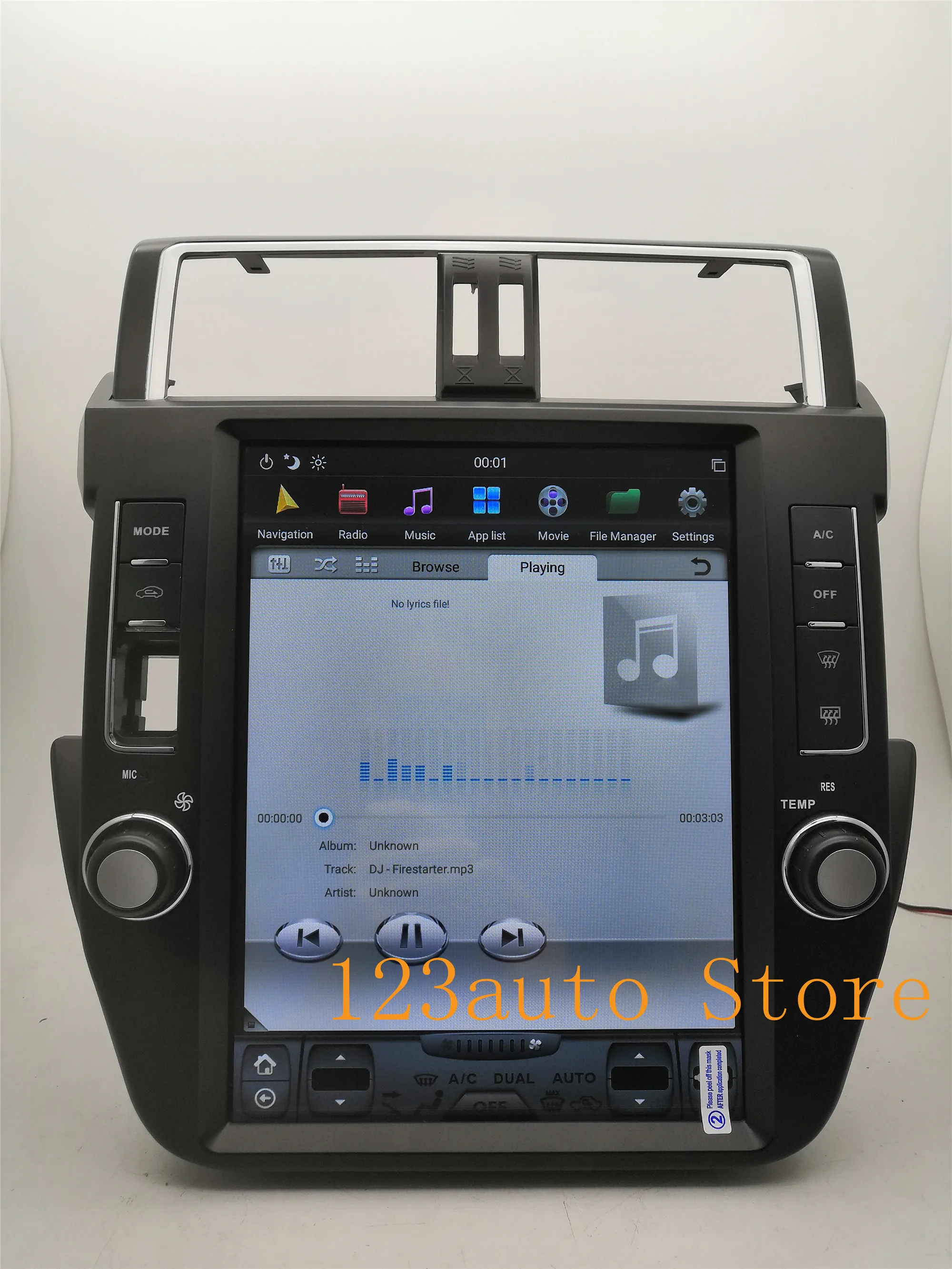 12,1 дюймов вертикальный Tesla стиль Android 8,1 Авто DVD gps PX6 ips для TOYOTA Land Cruiser Prado 150 радио