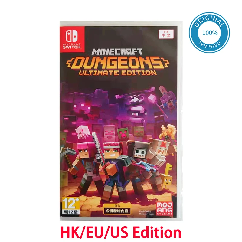 

Nintendo Switch Game Deals Minecraft Dungeons Ultimate Edition Games Physical Cartridge - HK/EU/US Edition with Multi-language