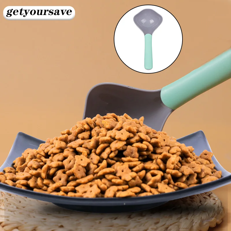 Собака Еда ложка для домашних животных кошка кормления из АБС-пластика кошек