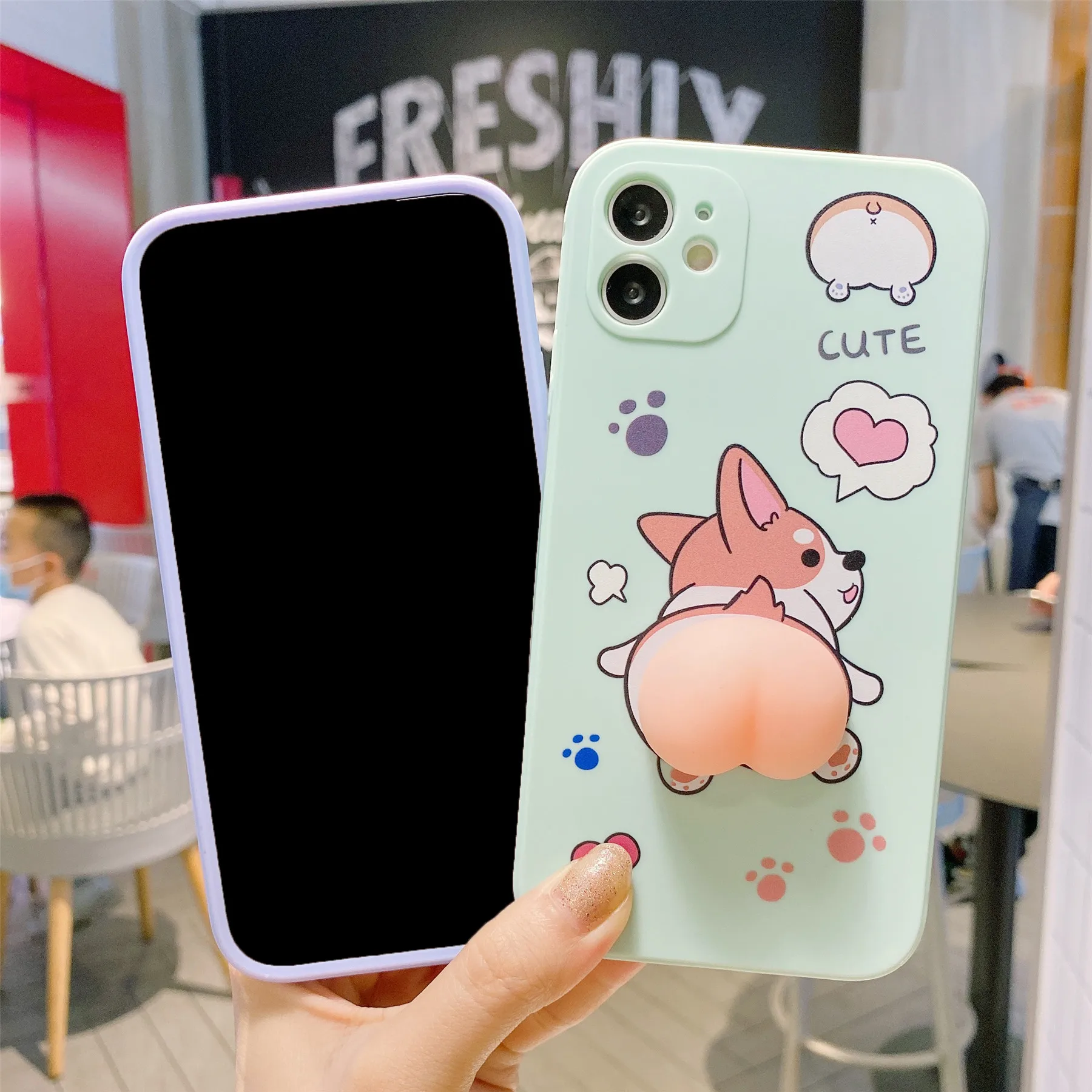 Мягкий персиковый чехол Corgi для Xiaomi Redmi Note 10 Pro 9 9T 10S 8T Mi 11T T с милым 3D мультяшным