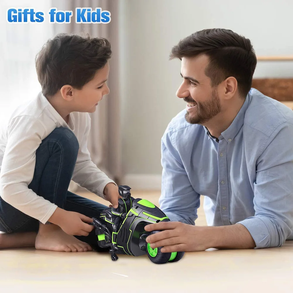 Детский гоночный мини мотоцикл с зарядкой от USB 2 4 ГГц|Радиоуправляемые