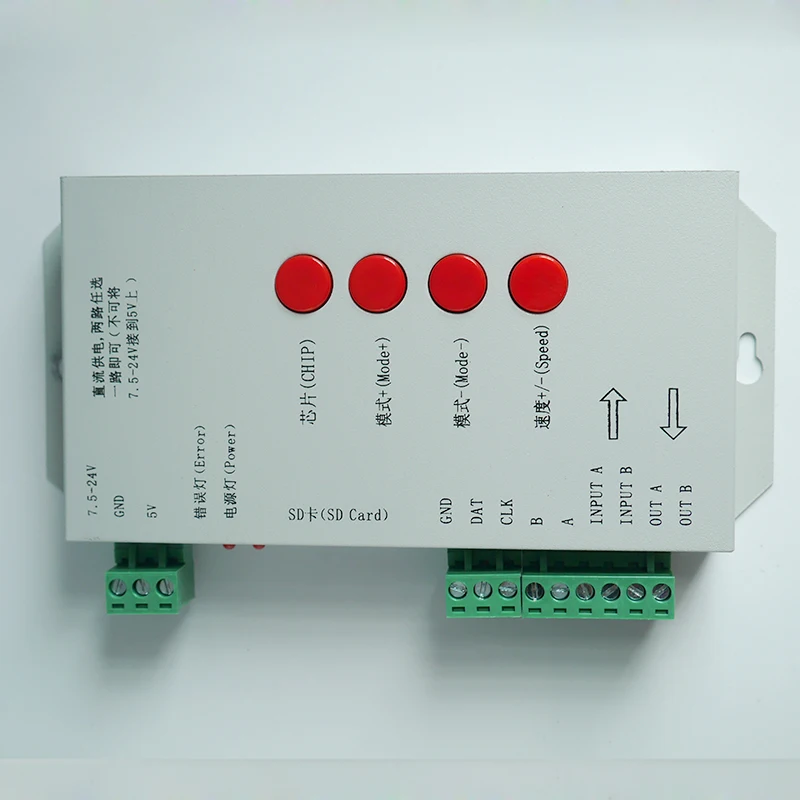Новый светодиодный пиксельный контроллер постоянного тока 5 ~ 24 В для LPD6803 WS2811 WS2801