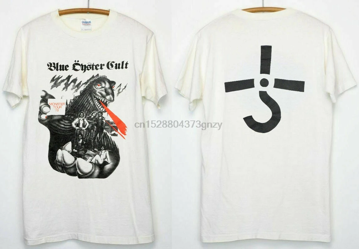 Blue Oyster cкульт Горячая винтажная 1978 Монстр Тур концертная белая двухсторонняя