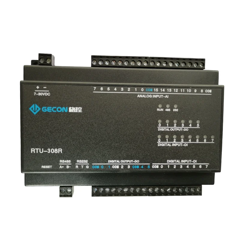 

16 analog input 8-channel digital input 6-channel relay output Modbus RTU module 16AI+8DI+6DO RS485 RS232