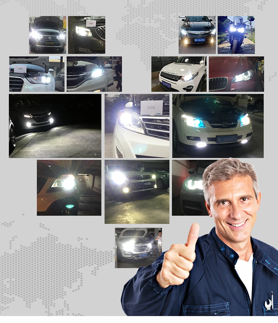 TUYOFO 2 шт. H4 светодиодный H7 авто фары 9005 9006 H3 H13 H8 880 H27 9004 9007 H11 светодиодный H1 50 Вт 8000LM 6500K автомобильная лампа