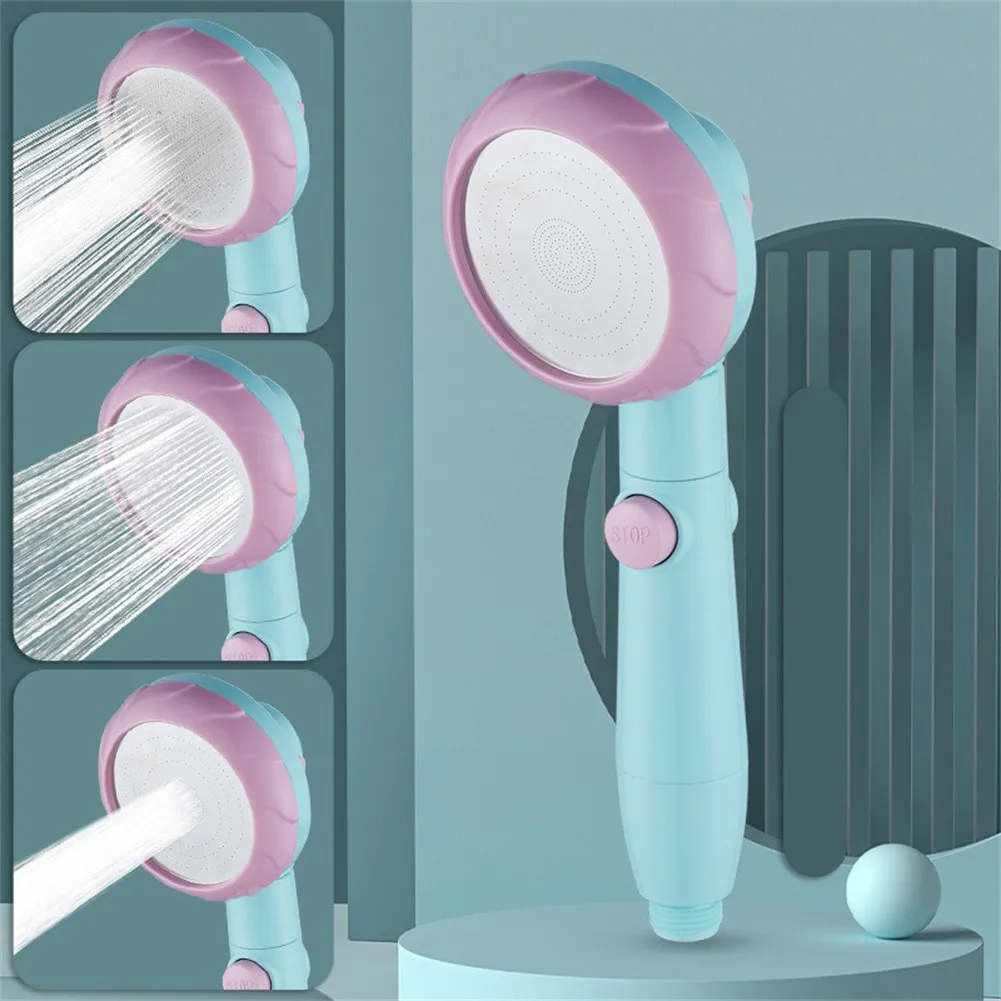 

High Pressure Three Modes Shower Head Pressurized Large Outlet Water Saving For Bathing Household Hand-held Shower Nozzle Head