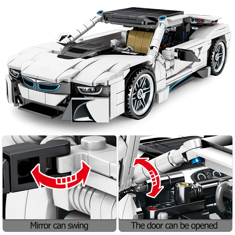 

625pcs Creator Off-road SUV Vehicles Building Blocks Technic City Racing Car MOC Model Bricks Education Toys For Children