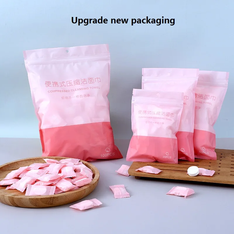 20/50 шт./лот мини сжатые полотенца одноразовые капсулы полотенце Волшебный уход за