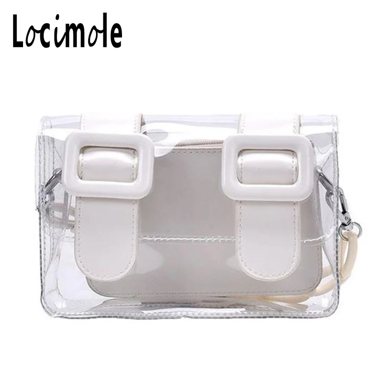 Lociродинг женские сумки с клапаном летняя прозрачная сумка женская тоут модная на