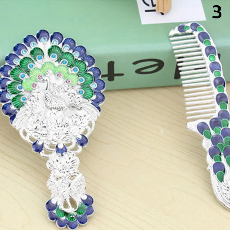 Хит винтажное зеркало и Расчёска в комплекте косметичка настольный набор мини