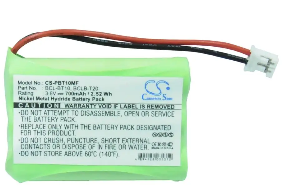 Cameron sino 700 мА/ч батарея для BROTHER BCL 100 200 300 300D 400 500 500s D10 D20 D70 FAX 1960C IntelliFax 1960c 2580c MFC