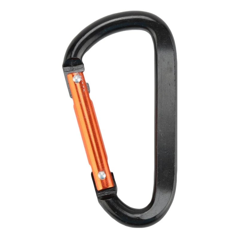 

2pcs Aluminium Safety Buckle Climbing Button Carabiner Outdoor Sports Hiking D-ring Snap Clip Lock Buckle Hook