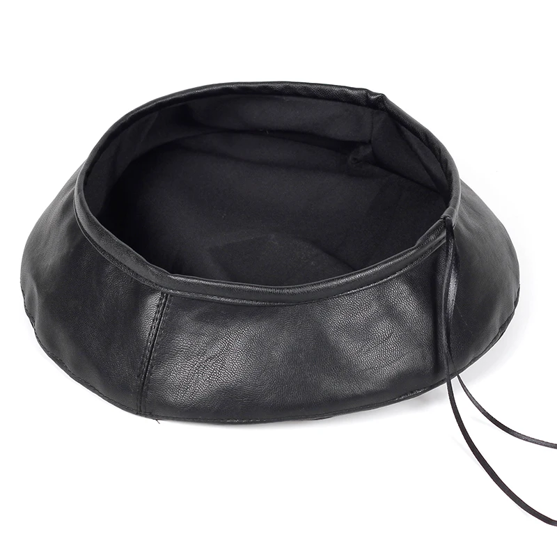 2019 осень и зима новый кожаный берет Женская зимняя плоская шапка модная осенняя |
