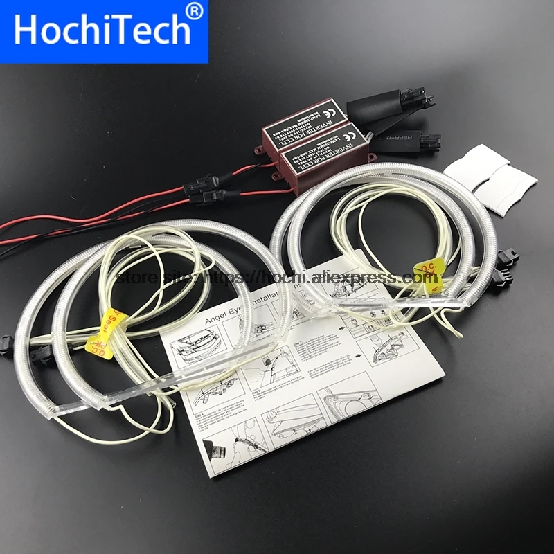HochiTech белый 6000K CCFL головной светильник Halo Angel Demon Eyes Kit angel eyes для BMW E46 НЕ ПРОЕКТ Купе