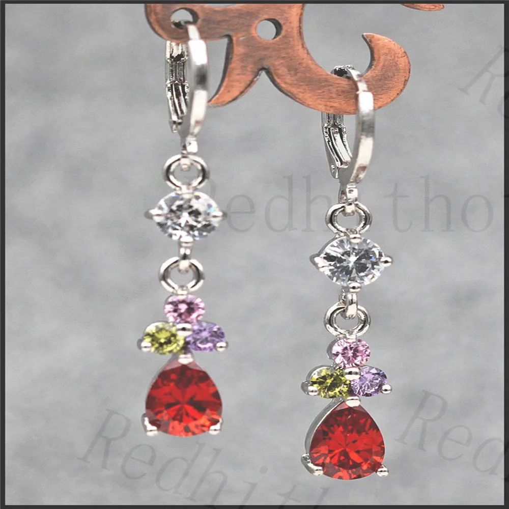 Роскошные подвес свисающие серьги для женщин Белые куртки пуховики на золото