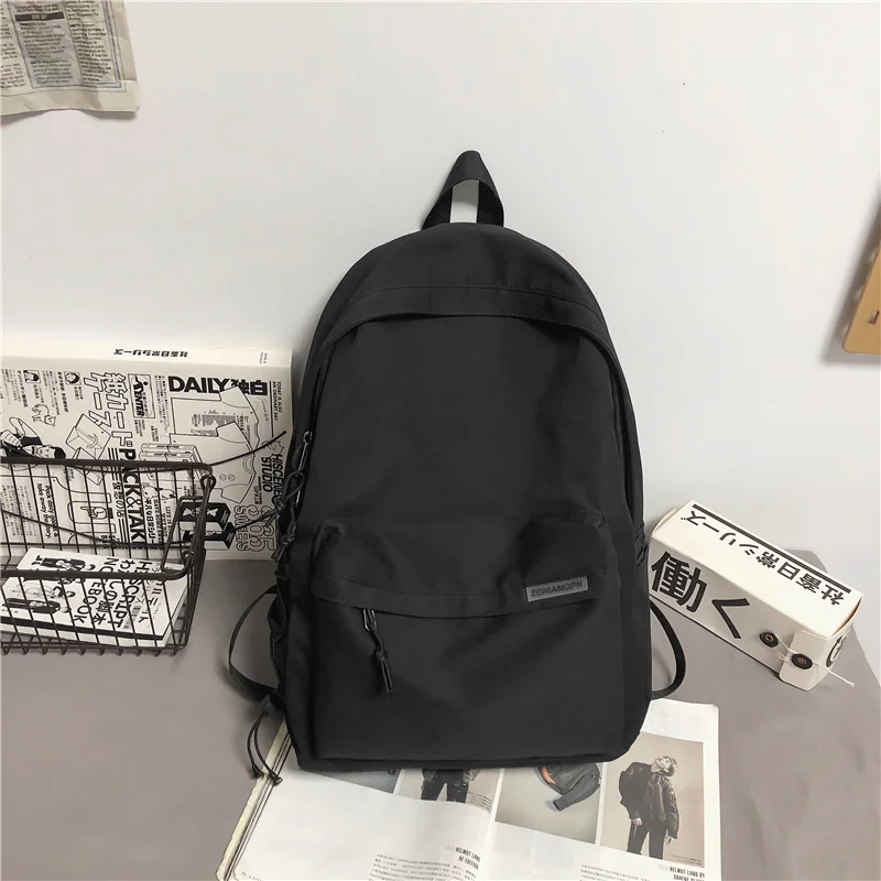 

Backpack Men's Simplicity Large Capacity Travel Backpack Female Casual Japanese Junior High School Student High School College