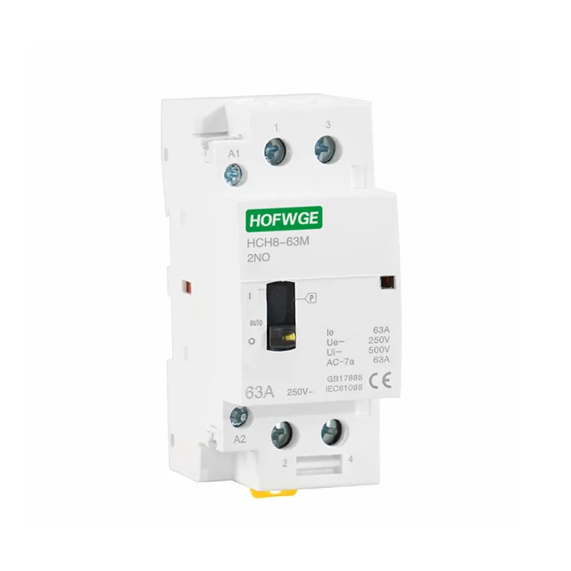 HCH8-25M 4P 25A 220V Din Rail Household AC Modular Contactor With Manual Control Switch 4NO 2NO2NC or 4NC | Обустройство дома
