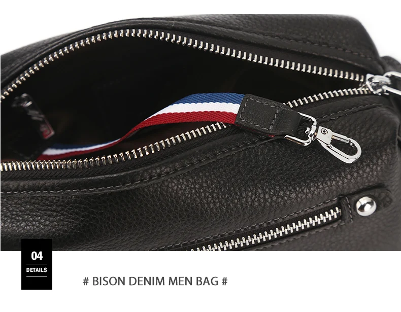 BISON DENIM Cowskin Кожаный клатч для мужчин из натуральной кожи Длинный карман бумажник на молнии дизайнерский мягкий брендовый мужской кошелек N8063