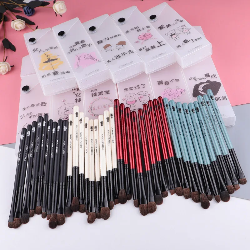 

MyDestiny 9pcs professional Natural pony hair makeup brushes set-Eye Shadow&Eye brow&Nasal Shadow&Blending&Concealer&eyeliner