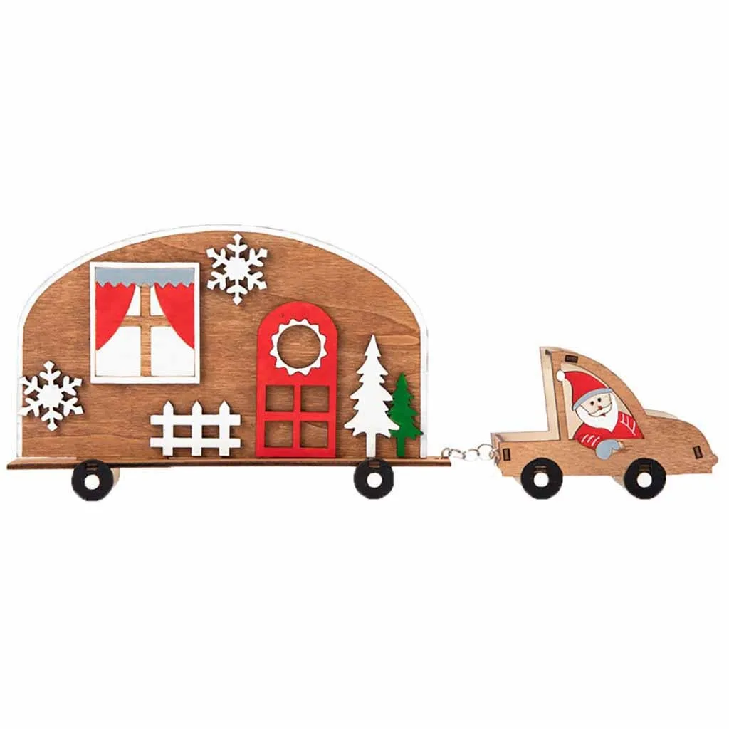 Новогоднее украшение автомобиля Санта-Клауса navidad decoraciones para el hogar Рождественское украшение noel ozdoby swiateczne@ 40