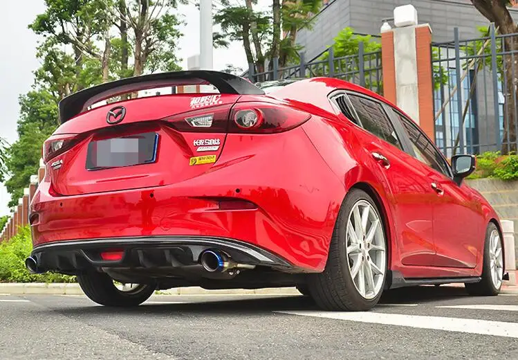 Спойлер для Mazda 3 Axela 2014-2018 спойлер YF высококачественный материал ABS заднее крыло