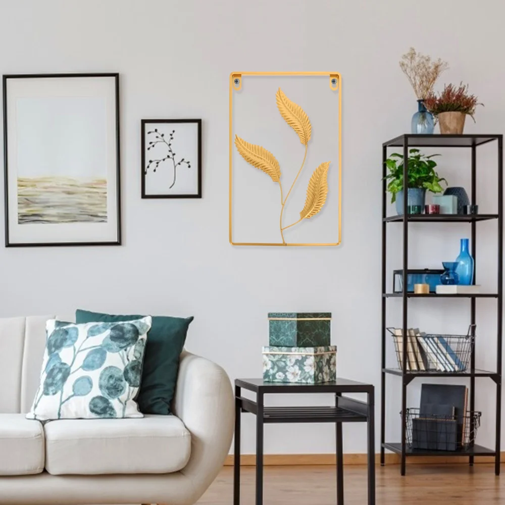 

1pc Simple Nordic Wall Decor Pretty Golden Wall Decor Artificial Wall Adornment