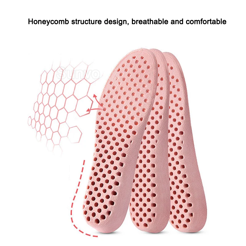 Стельки для увеличения роста женщин и мужчин мягкие дышащие вставки спортивной