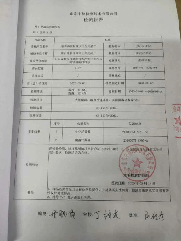 Одноразовые защитные маски PM2.5 против загрязнения для защиты от пыли маска рта