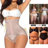 womens plus shapewear waist trainer corset butt lifter short high waist tummy control panties slimming body shaper underwear