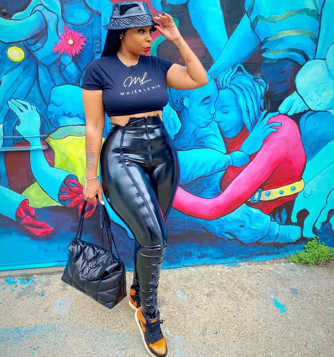 

Women Sexy Skinny High Elastic Zipper Pencil Trousers 2021 Elegant Female Casual Black PU Leather Pants Spring Summer Fashion