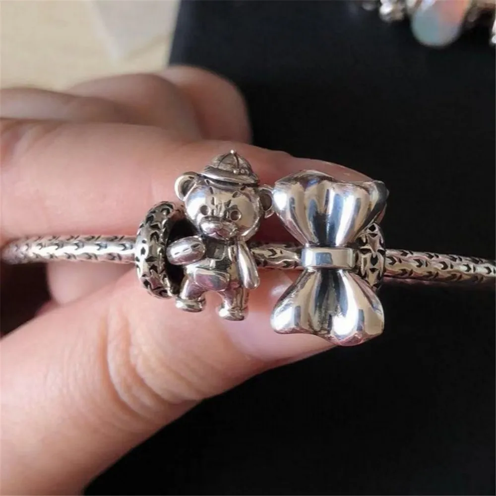 Модные подвески бабочки серебро 925 оригинальные бусины подходят к оригинальному