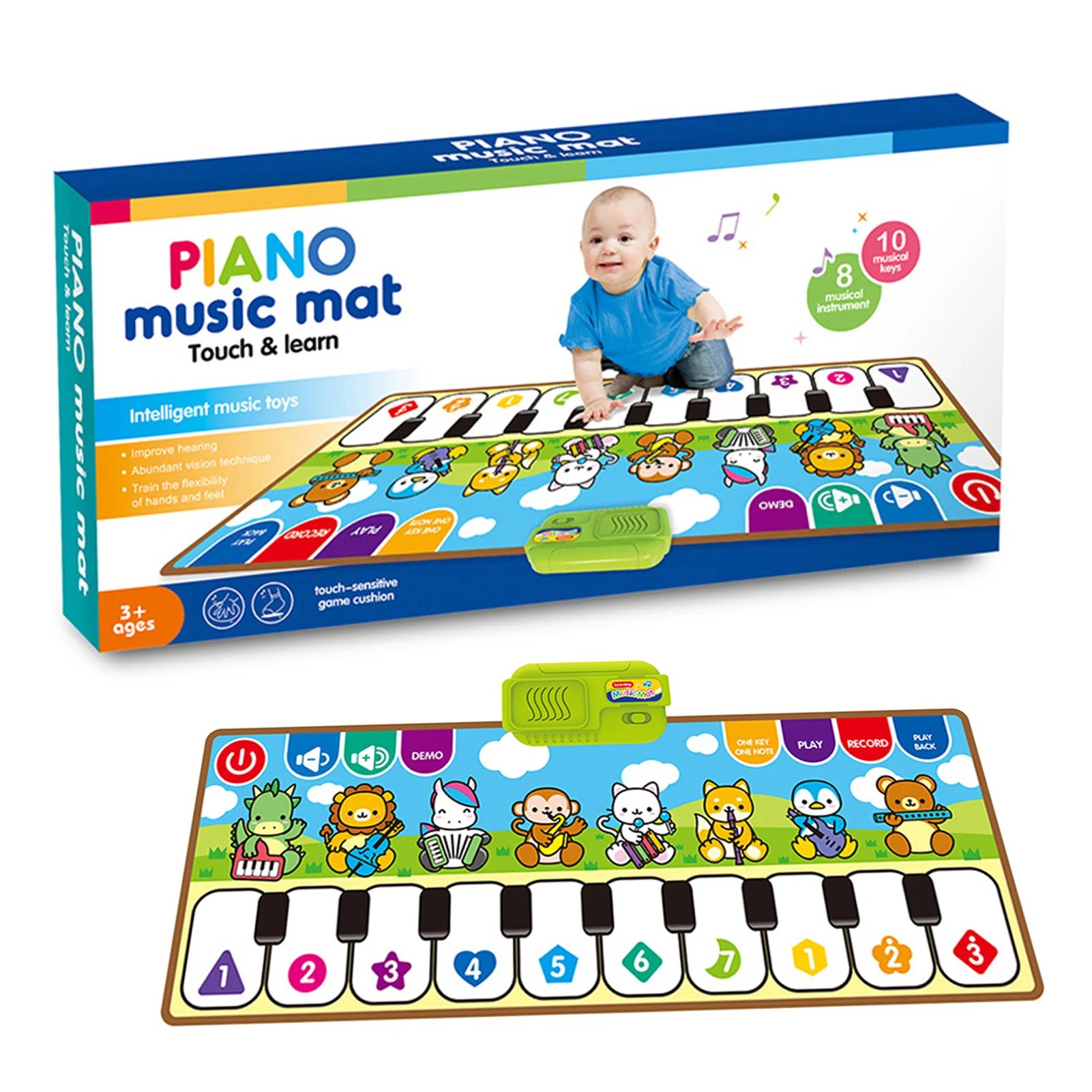 

Musical Mat Baby Play Piano Mat Keyboard Toy Music Instrument Game Carpet Music Toys Educational Toys For Kid Gifts