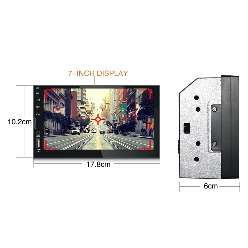 2 Din Автомобильный мультимедийный автомобильный радиоприемник проигрыватель