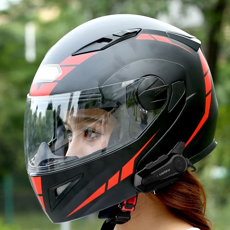 

Motorcycle Wireless Helmet Intercom Outdoor Riding Bluetooth Headset with Super CVC Noise Reduction E1