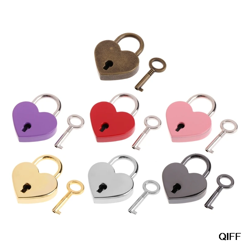 Прямая поставка и оптовая продажа винтажный старинный мини замок в форме сердца