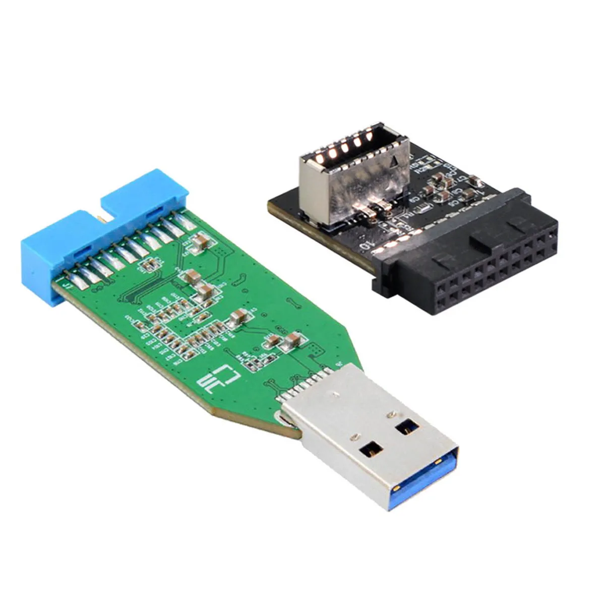 

Cablecc USB 3.0 20-контактный разъем для Type-A папа удлинитель для VLI чипсета USB 3,0 Передняя панель розетка ключ-A Тип-E адаптер