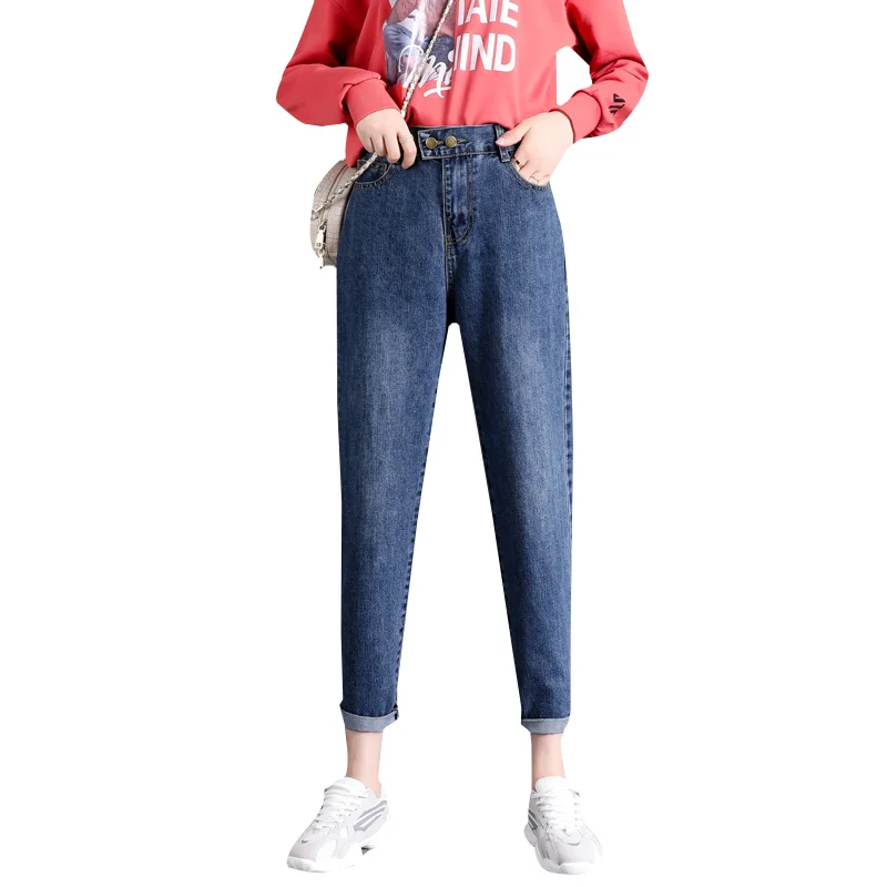 

Zsrs Female Fashion Vintage mom jeans pants boyfriend jeans for women with high waist push up large size ladies jeans denim