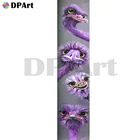 Алмазная картина, полностью квадратнаякруглая картина из страуса 5D Daimond, вышивка крестиком, кристалл, мозаика, картина, искусство Z1212